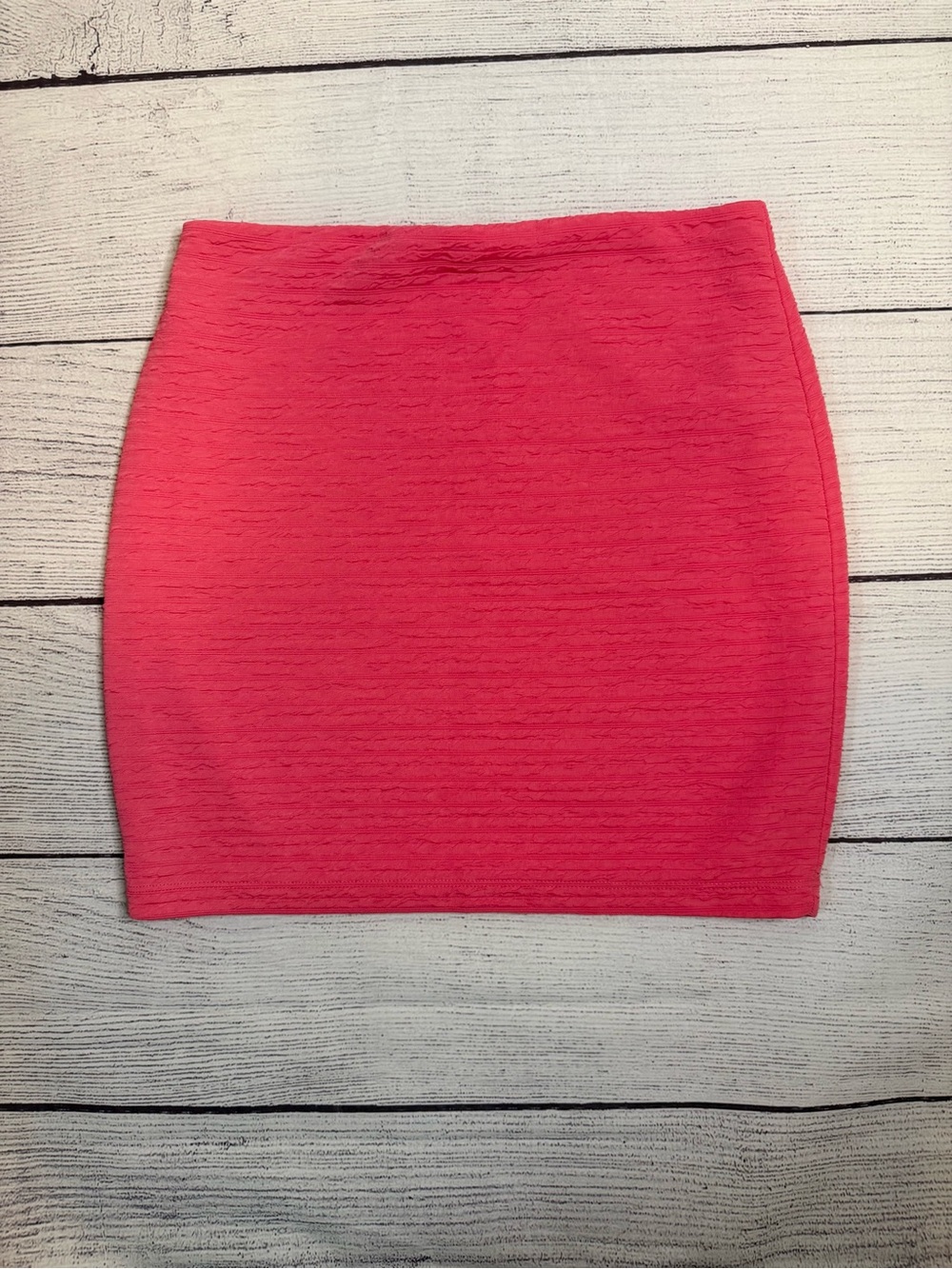 Textured Fitted Mini Skirt